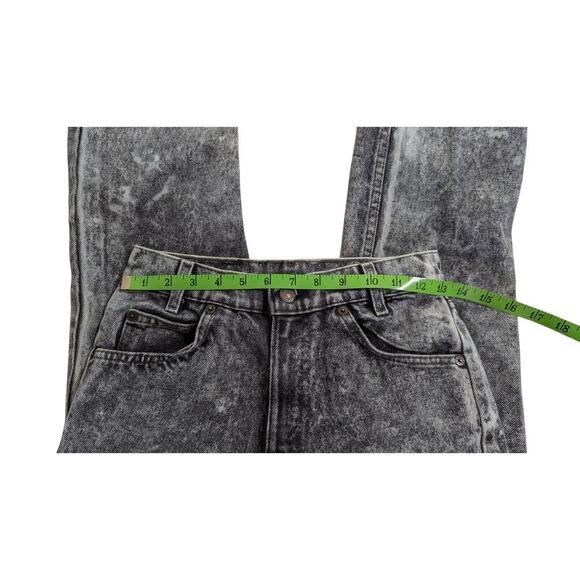 1980’s Vtg Levi’s 718 Black Tab Student Fit Straight Leg Jeans 28x28 Acid Wash W - Picture 8 of 11